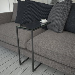 Hanah Home Callen - Glass Mesa Auxiliar Antracita